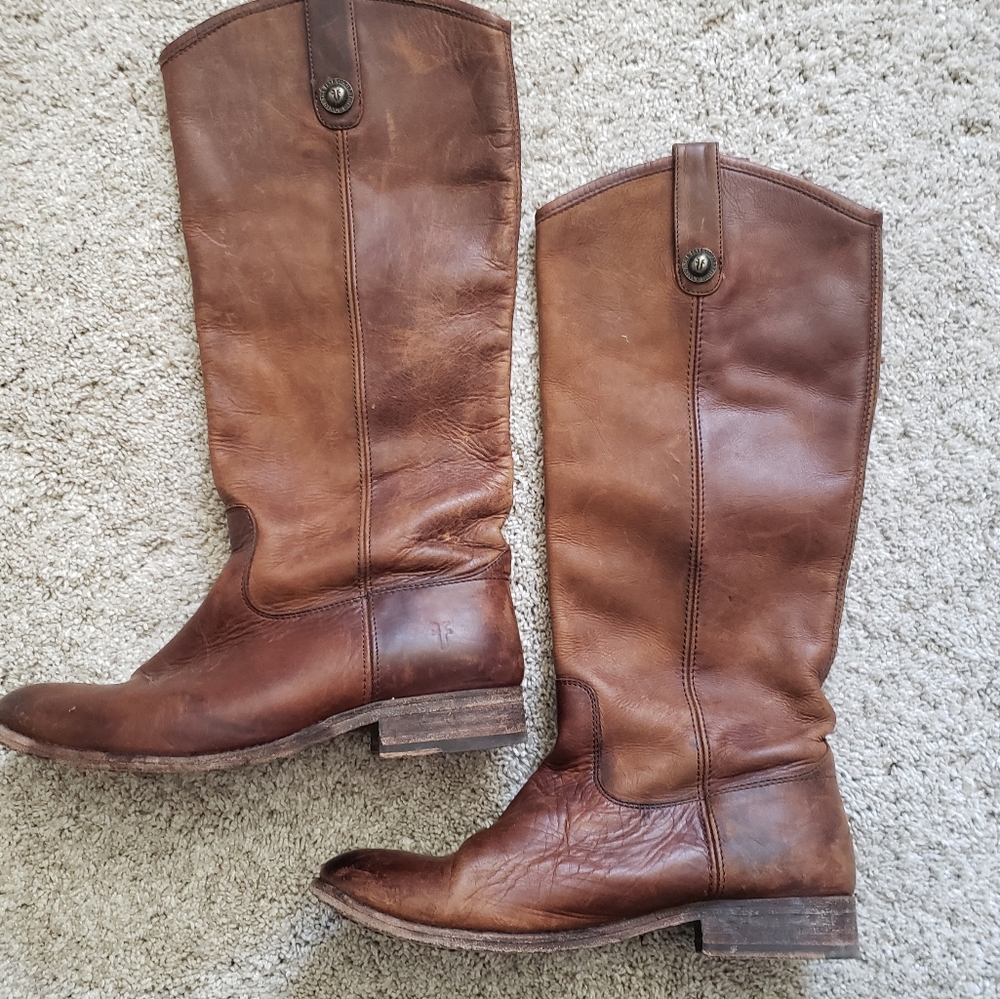 Frye tall brown boots Size 7.5